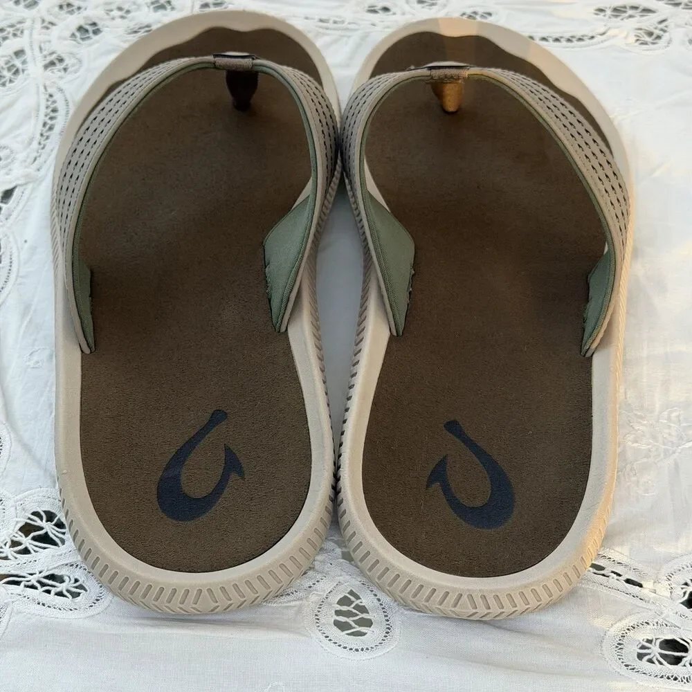 Olukai Ulele Men’s Water-Ready Beach Sandals Clay / Mustang US M 15 /EUR 48